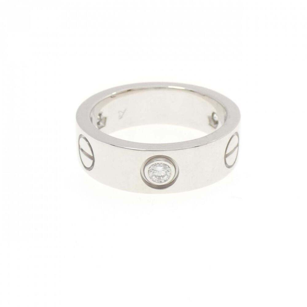 CARTIER Silver Diamond Love Ring - Picture 2 of 5